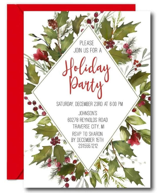 Company Christmas Party Invitations