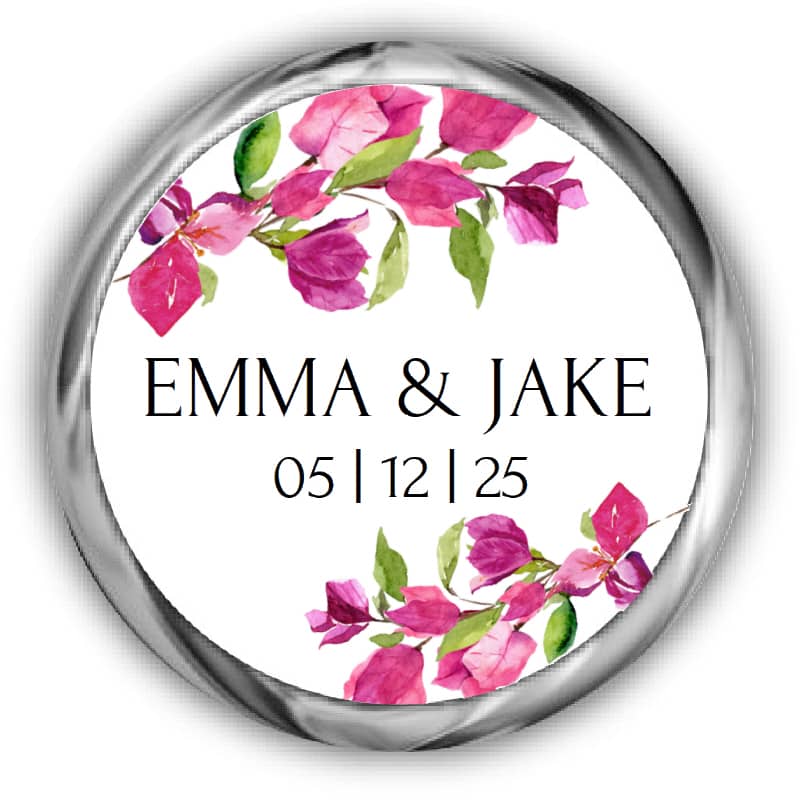 Bougainvillea Wedding Kisses Stickers