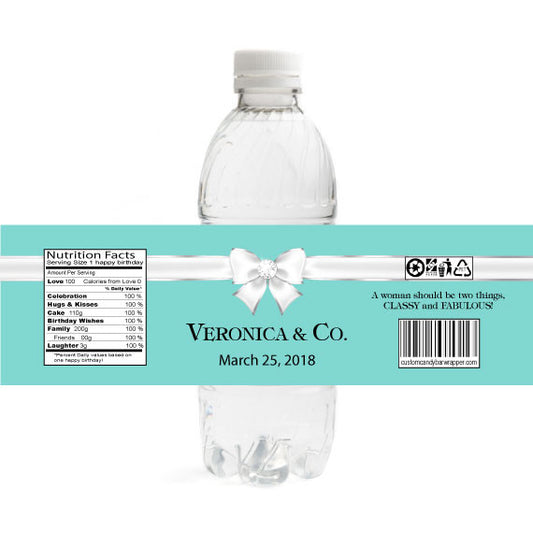 Tiffany Birthday Bottle Label