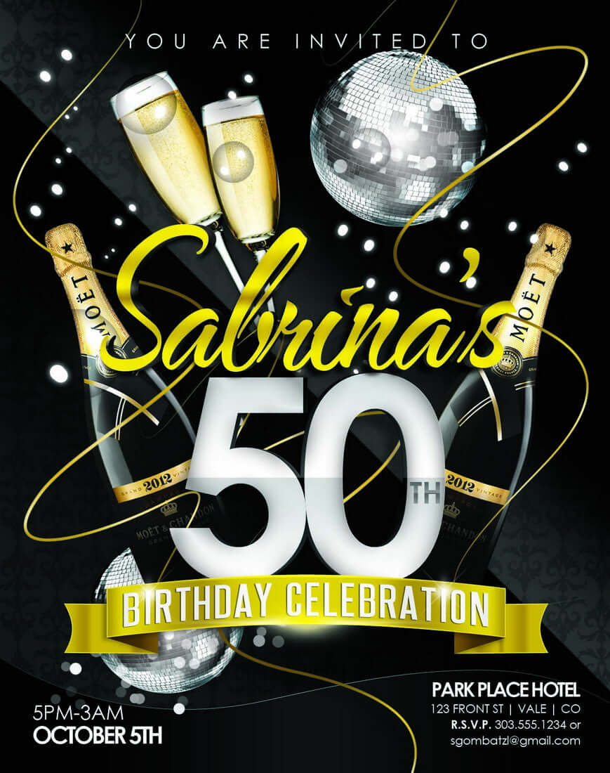 50th Birthday Invitations