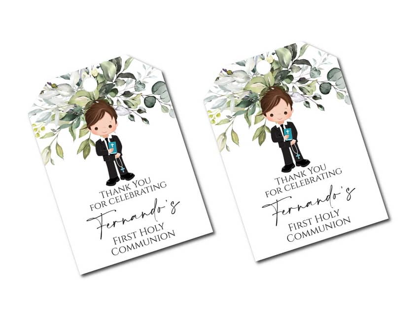 Boy First Communion Thank You Tags - Announce It! boy-first-communion-thank-you-tags-announce-it