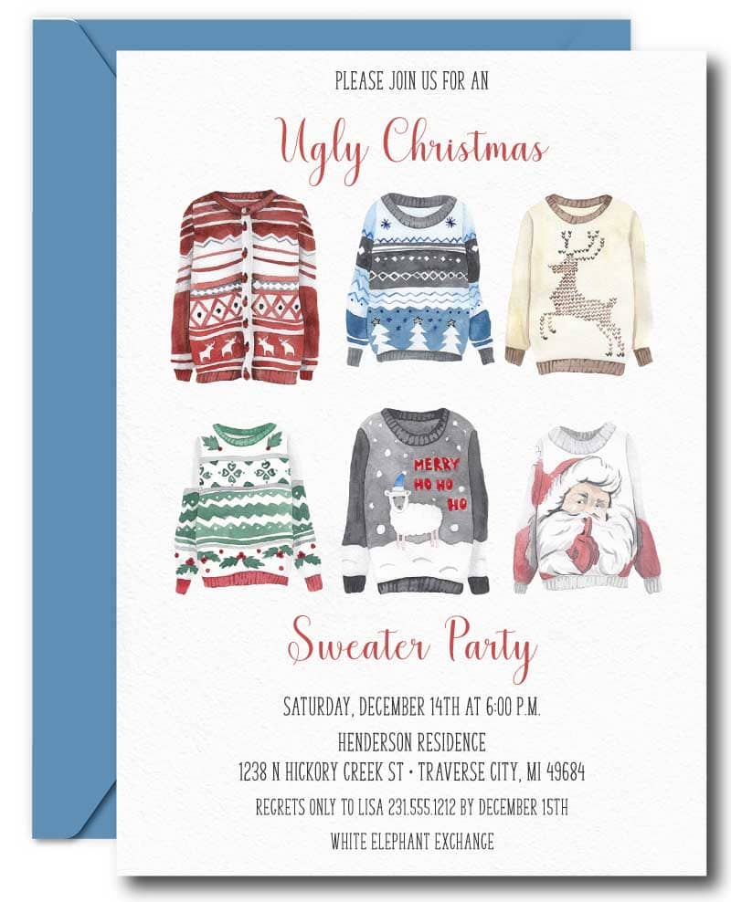 Ugly Sweater Christmas Party Invitations - Announce It! ugly-sweater-christmas-party-invitations-announce-it