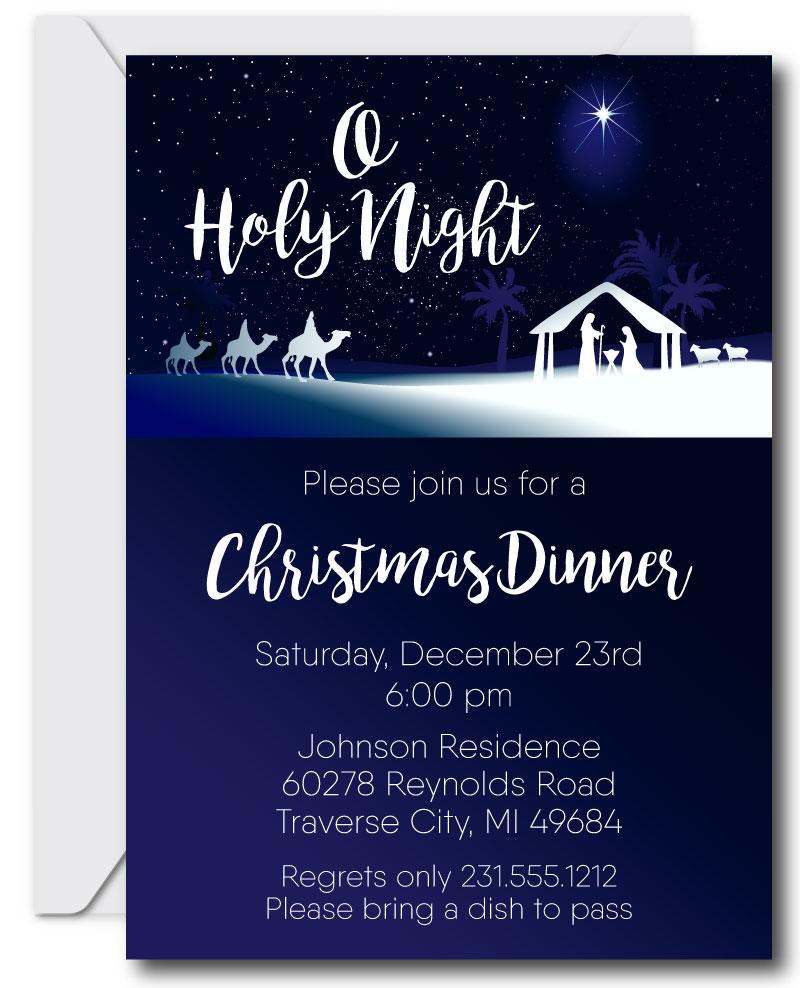 Nativity Christmas Invitations