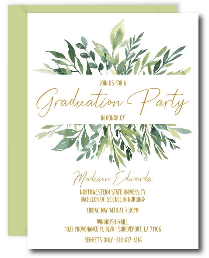 Classy Graduation Party Invitations Classy Graduation Party Invitations