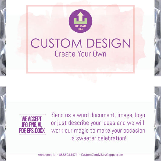 Create Your Own Wedding Candy Bar Wrappers