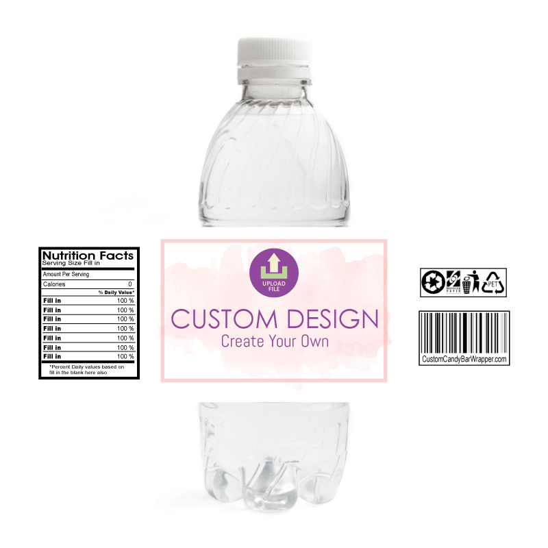 Custom Bridal Shower Water Bottle Labels
