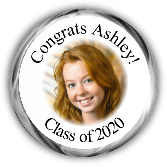 Photo Graduation Candy Kisses Stickers