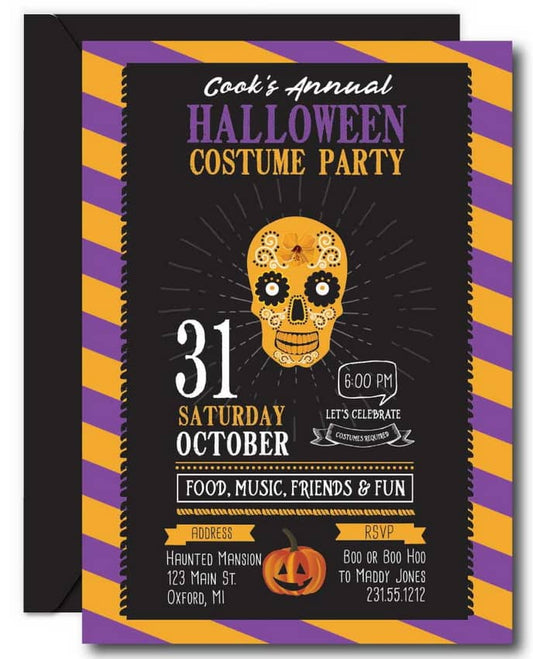 Halloween Costume Party Invitations