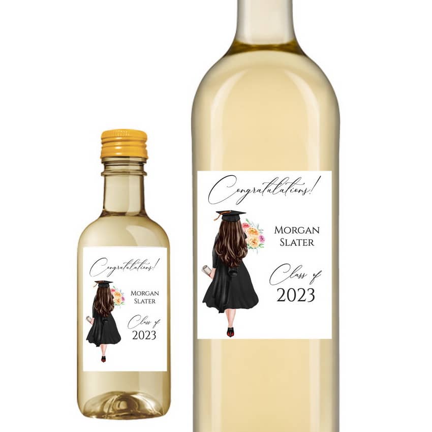 Modern Graduation Wine Labels