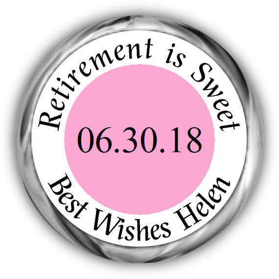 Retirement is SWEET Kisses Sticker