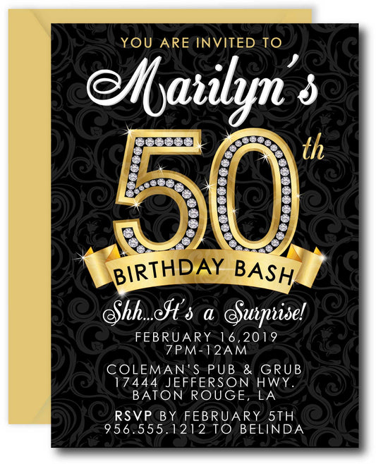 Milestone Birthday Invitations