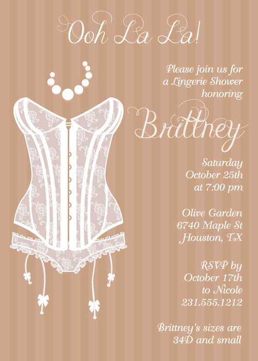 Vintage Bridal Shower Invitations