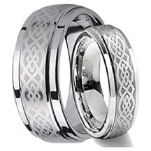Celtic Tungsten Rings
