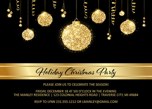 Corporate Christmas Party Invitations