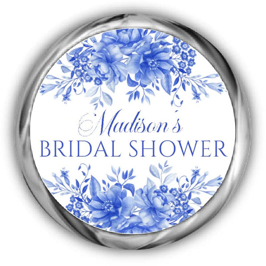 Chinoiserie Bridal Shower Kisses Stickers