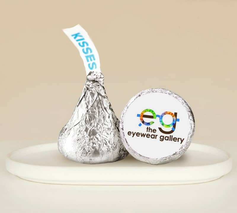 Customized Business Hershey Kisses Stickers