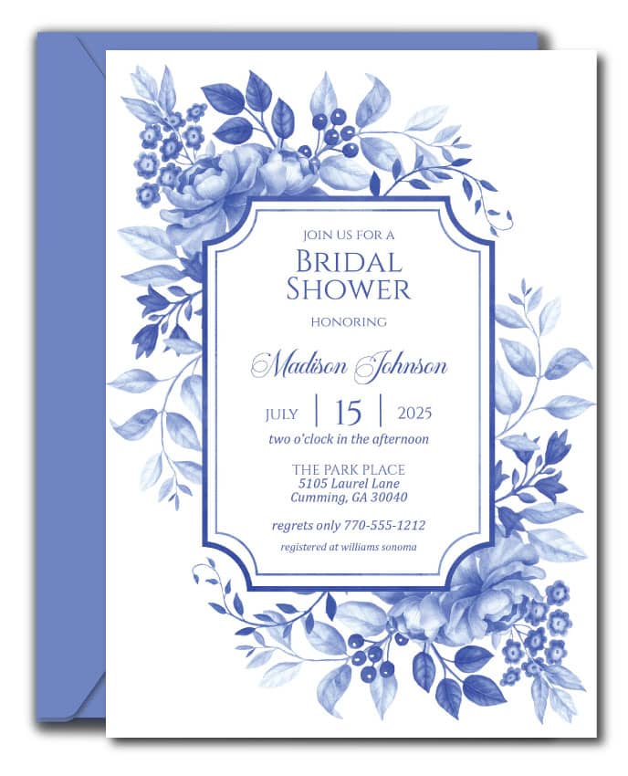 Chinoiserie Bridal Shower Invitation