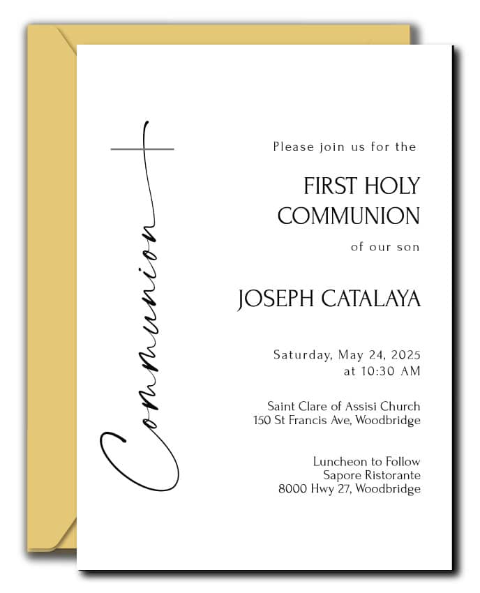 Modern Communion Invitations