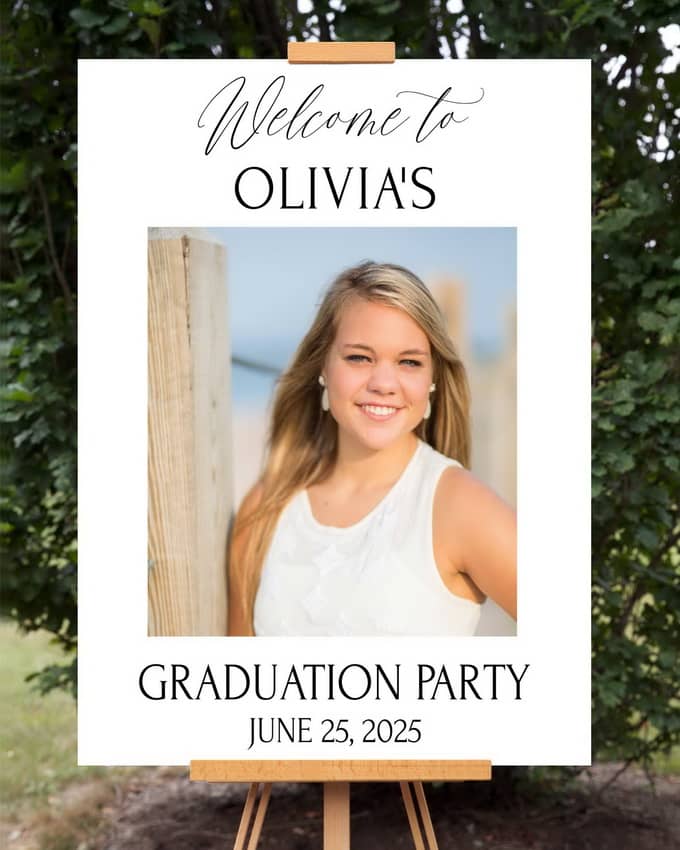 Graduation Banquet Welcome Graduation Party Welcome Sign – Digital