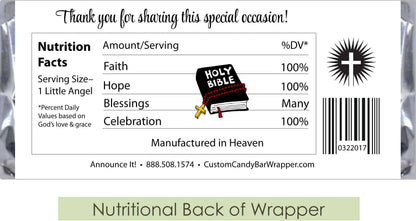 Religious Nutritional Back of Wrapper