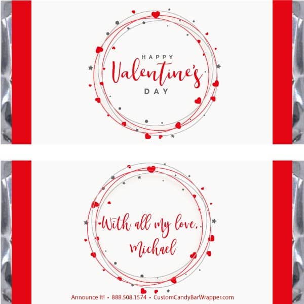 Valentine's Day Candy Bar Wrappers