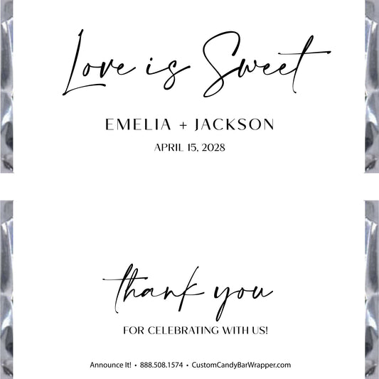Love is Sweet Wedding Cady Bar Wrappers