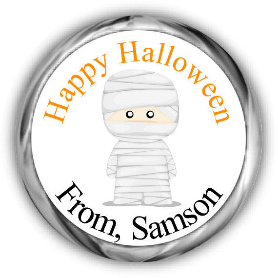 Mummy Halloween Kisses Stickers