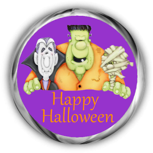 Ghouls Halloween Kisses Stickers
