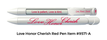 Love Honor Cherish Red Item #9571-A