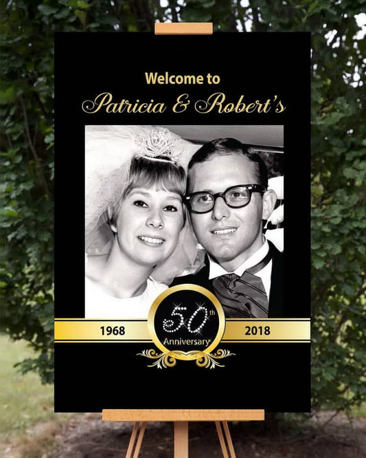 Anniversary Party Welcome Sign