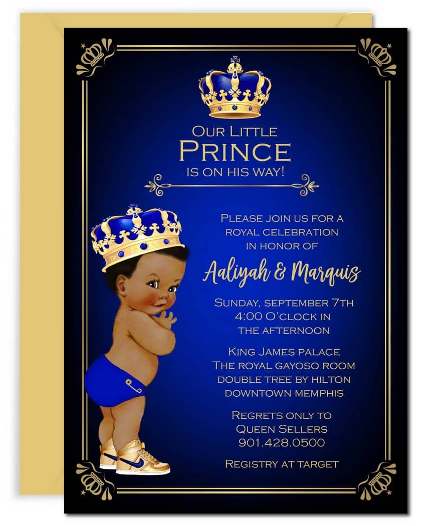 Prince Baby Shower Invitations