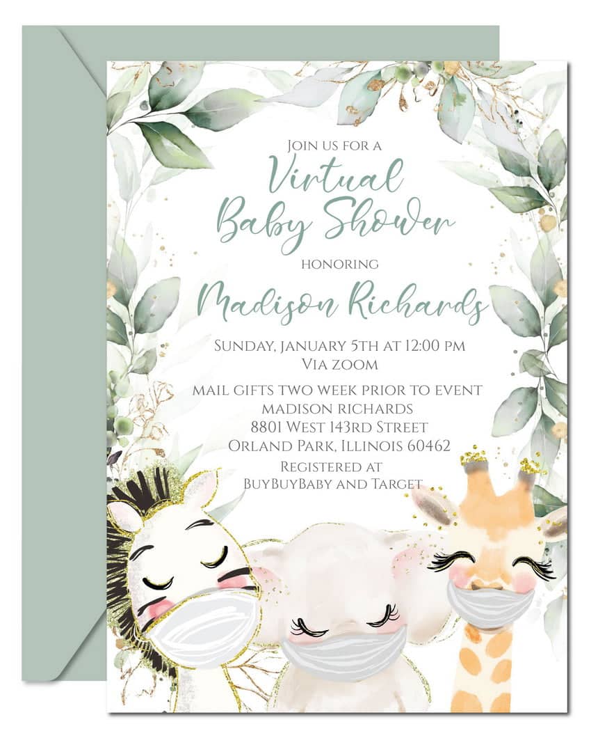 Virtual Baby Shower Invitations