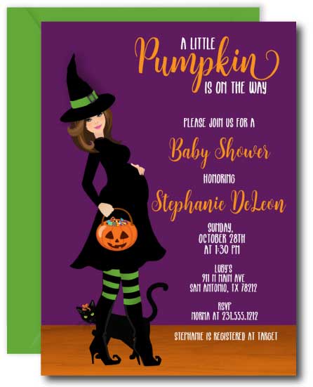 Halloween Baby Shower Invitation