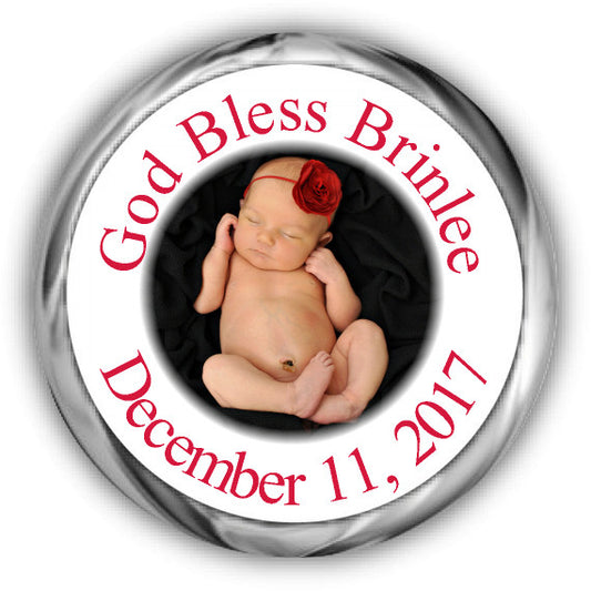 Photo Baptism Kisses Stickers