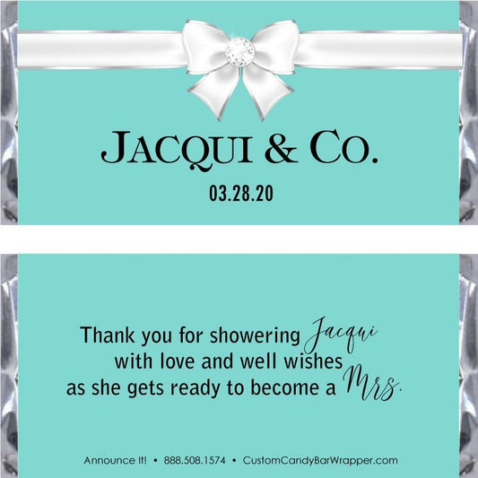 Bride and Co. Bridal Shower Candy Bar Wrapper