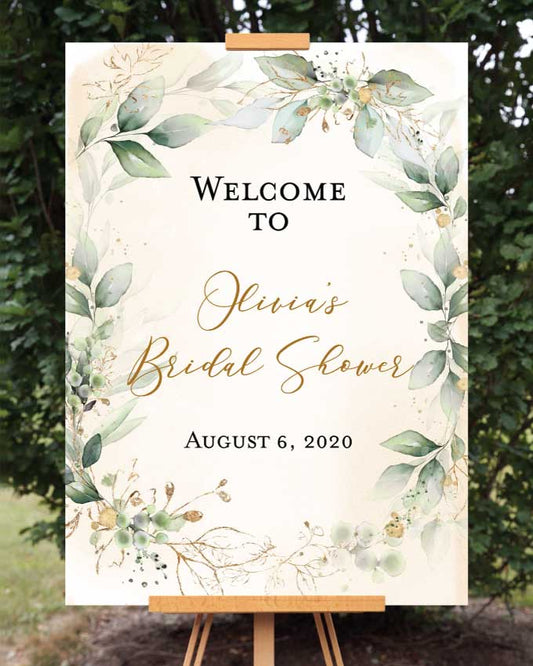 Garden Bridal Shower Welcome Sign