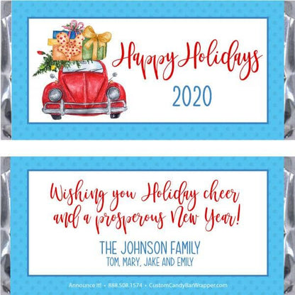 Presents Christmas Candy Bar Wrappers
