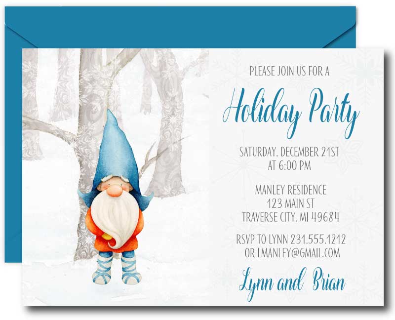 Scandinavian Christmas Invitations