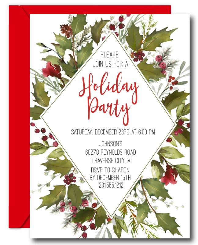 Holiday Party Invitations