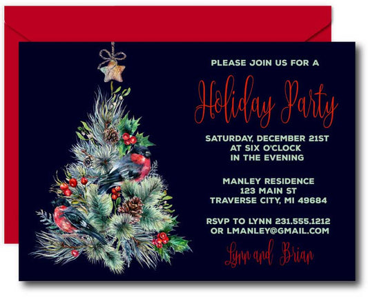 Christmas Tree Invitations