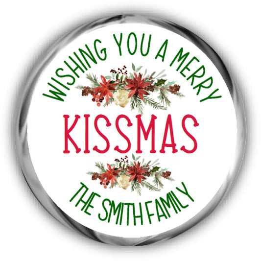 Merry Christmas Kisses Stickers