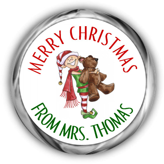 Elf Christmas Kisses Stickers