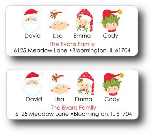 Family Return Address Labels