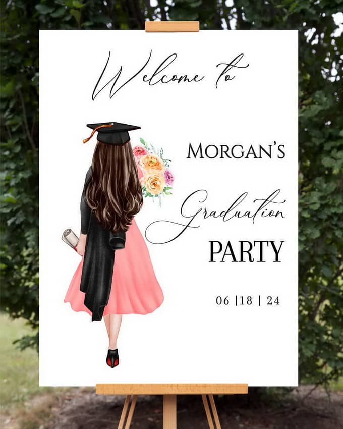 Graduation Banquet Welcome Graduation Party Welcome Sign – Digital