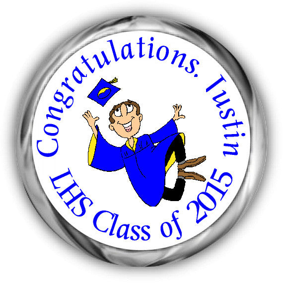 Grad Jumping Graduation Kisses Stickers