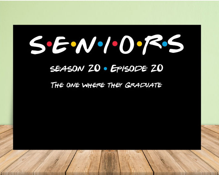 Friends Graduation Backdrop - Printable - Announce It!