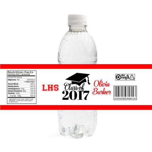 Personalized Name Graduation Water Bottle Labels, Set of 20pcs, Graduation Waterproof  Stickers, Water Bottle Stickers, Graduation Party Decor - GetNameNecklace