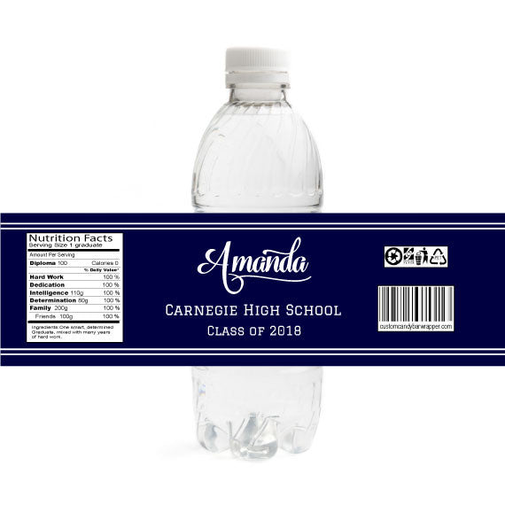 Simple Graduation Bottle Label