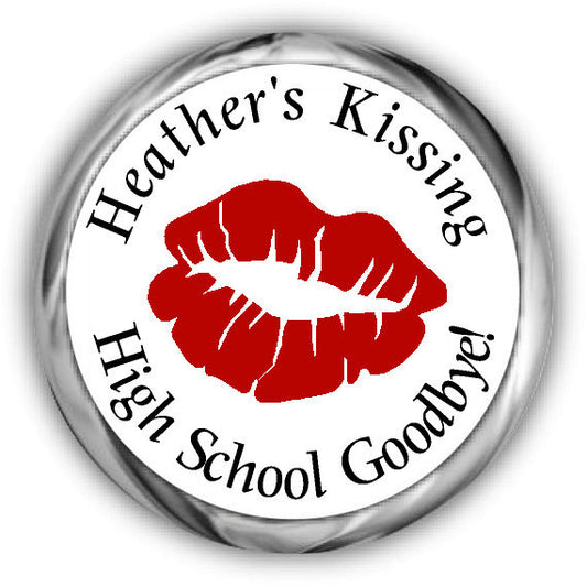 Kissing Goodbye Graduation Kisses Stickers