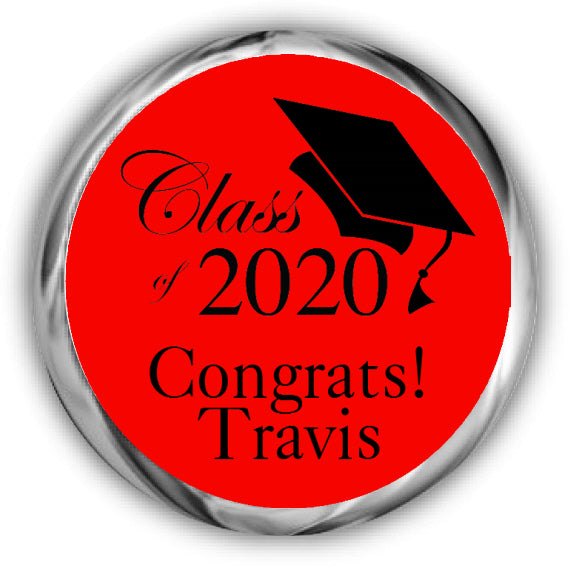 Class Graduation Kisses Stickers